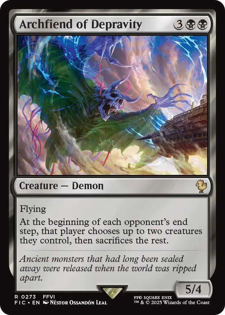 Image for Archfiend of Depravity (273) (FIC) - Magic: The Gathering