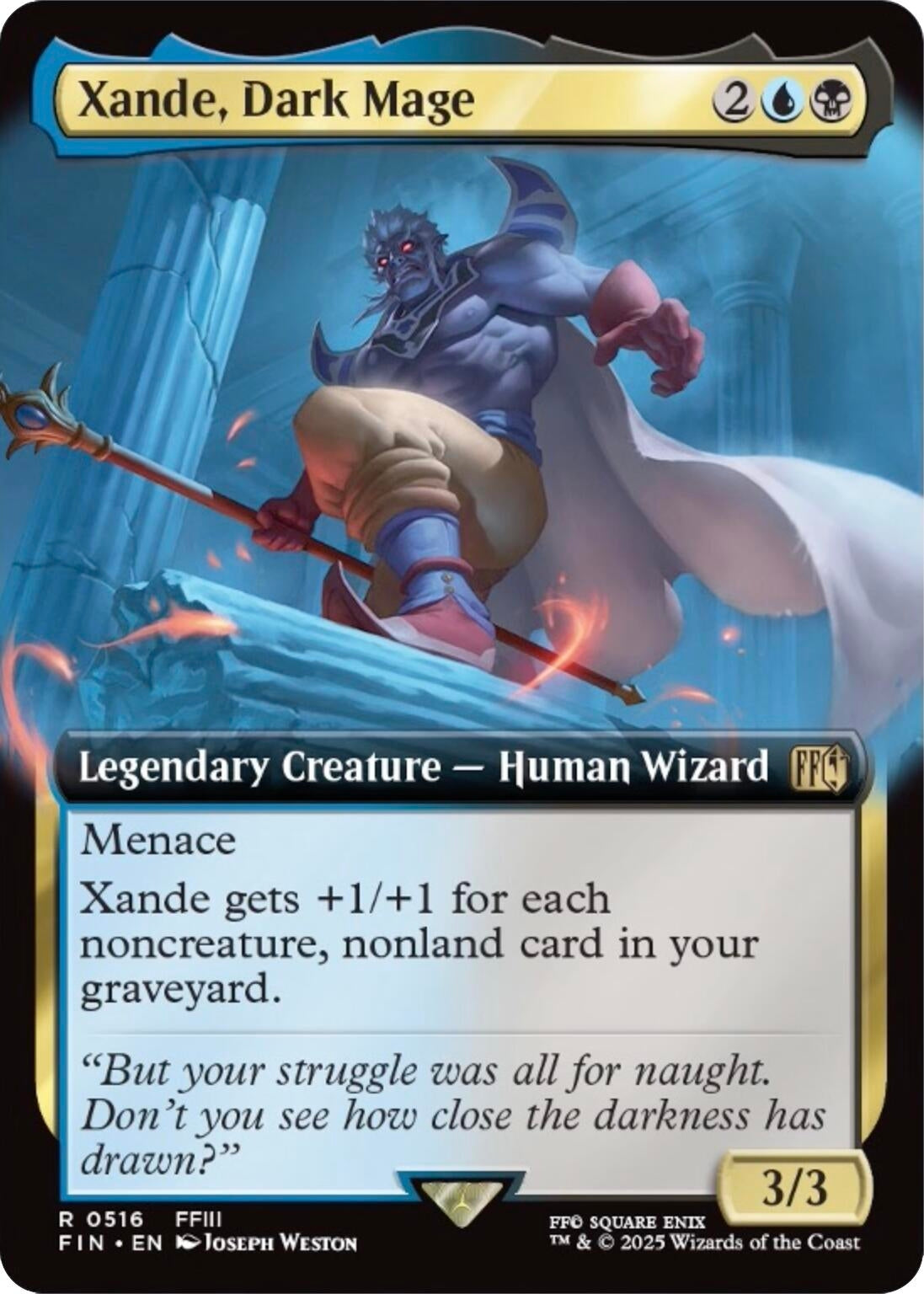 Image for Xande, Dark Mage (Extended Art) (516) (FIN) - Magic: The Gathering