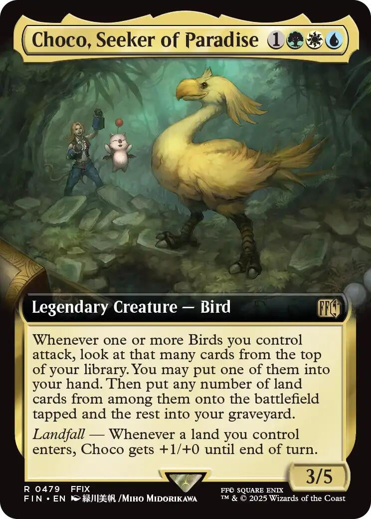 Image for Choco, Seeker of Paradise (Extended Art) (479) (FIN) - Magic: The Gathering