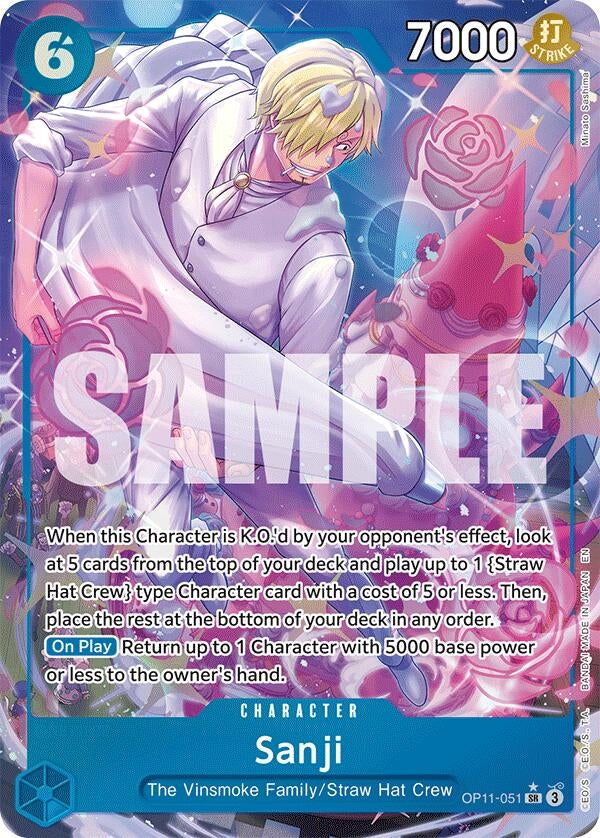 Image for Sanji (Alternate Art) (OP11-051) (OP11) - One Piece Card Game