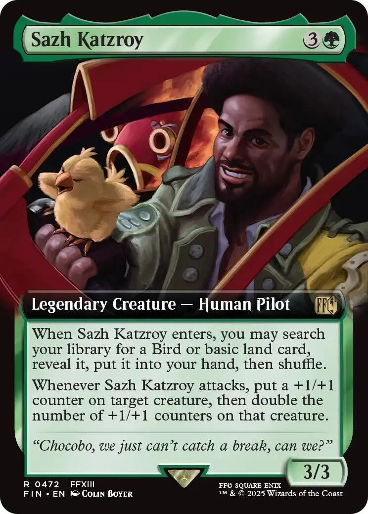 Image for Sazh Katzroy (Extended Art) (472) (FIN) - Magic: The Gathering