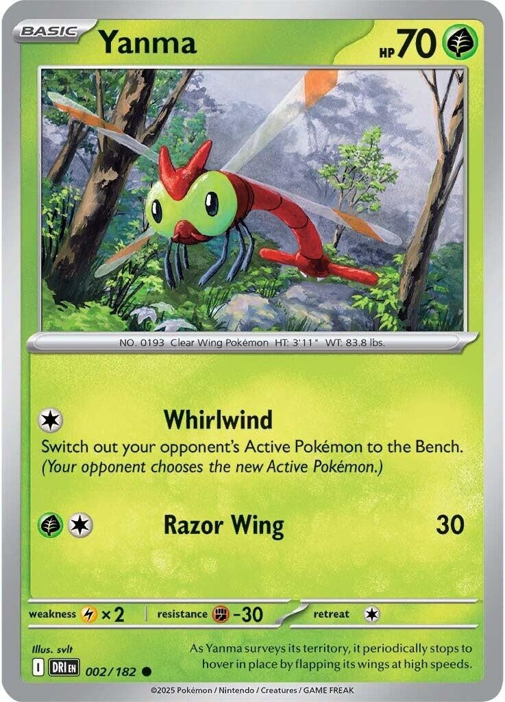 Image for Yanma (002/182) (DRI) - Pokemon