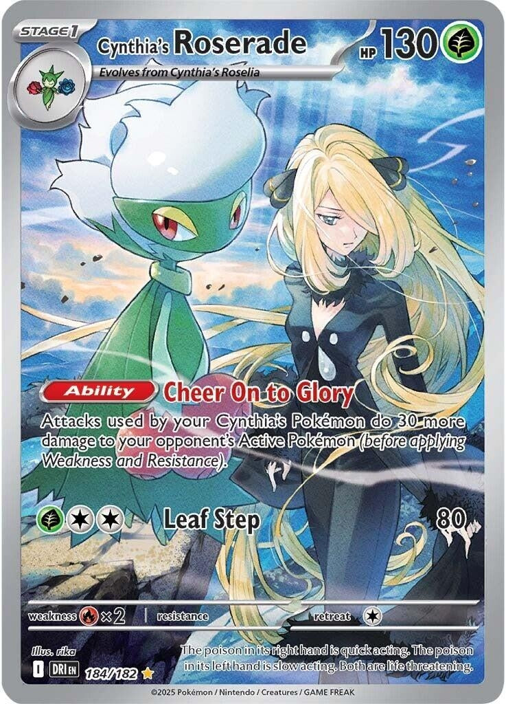 Image for Cynthia's Roserade (184/182) (DRI) - Pokemon