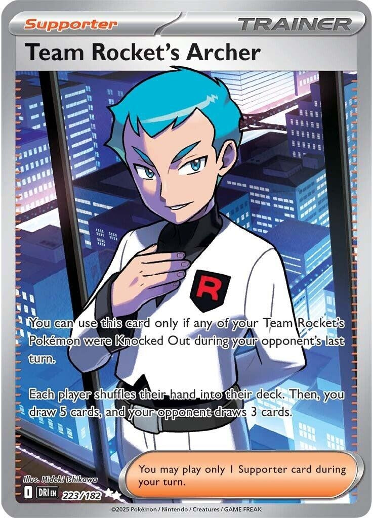 Image for Team Rocket's Archer (223/182) (DRI) - Pokemon