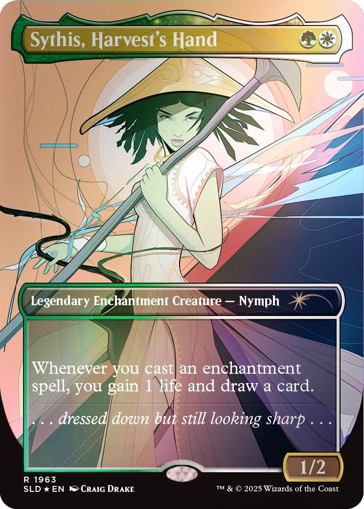 Image for Sythis, Harvest's Hand (Rainbow Foil) (1963) (SLD) - Magic: The Gathering