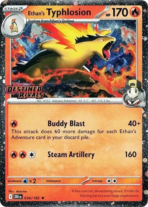 Image for Ethan's Typhlosion (Prerelease) (034/182) - Pokemon
