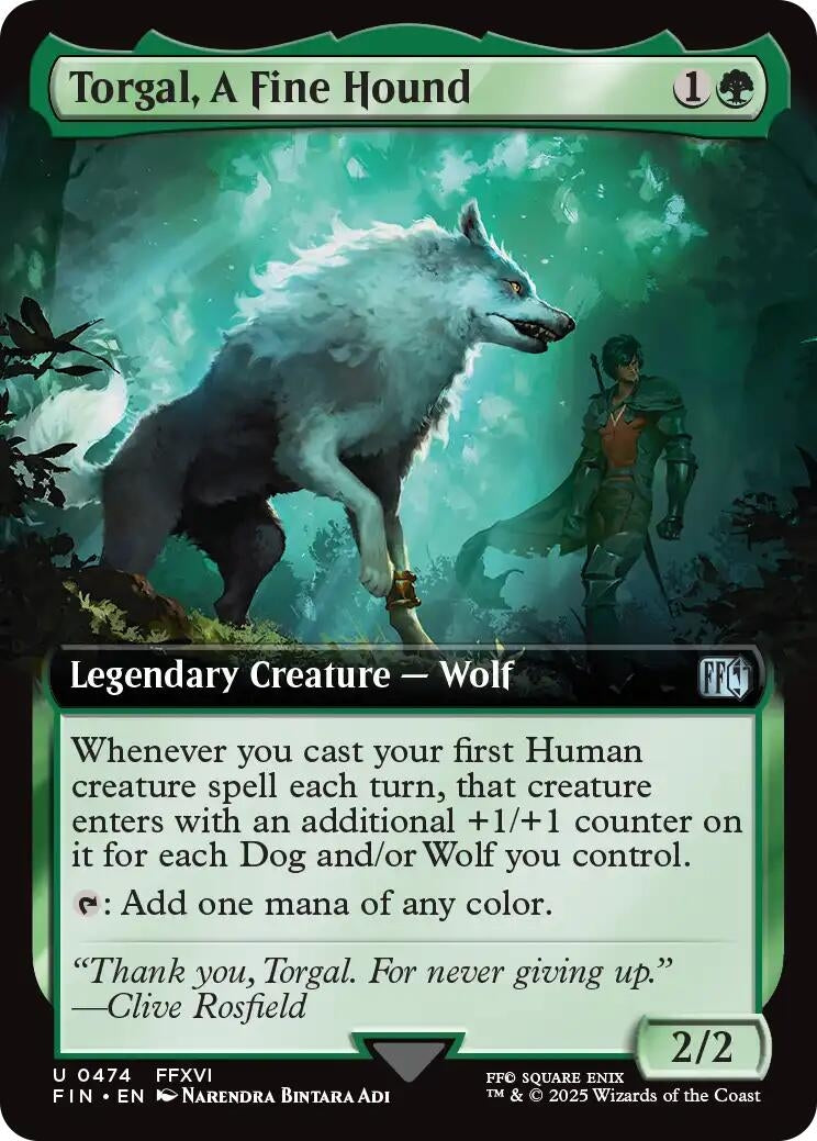 Image for Torgal, A Fine Hound (Extended Art) (474) (FIN) - Magic: The Gathering