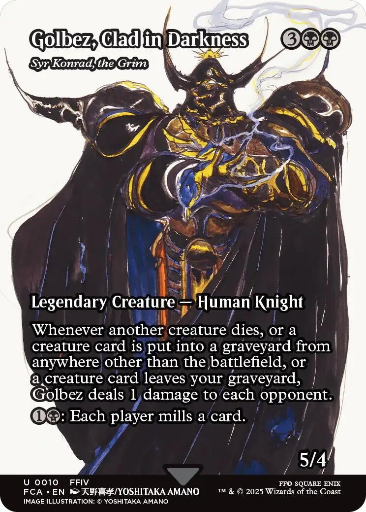 Golbez, Clad in Darkness - Syr Konrad, the Grim (Showcase) (10) (FCA)