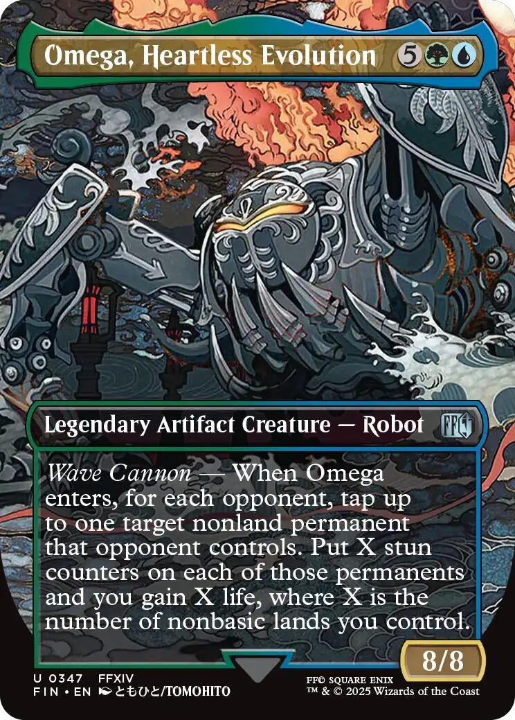 Image for Omega, Heartless Evolution (Borderless) (347) (FIN) - Magic: The Gathering