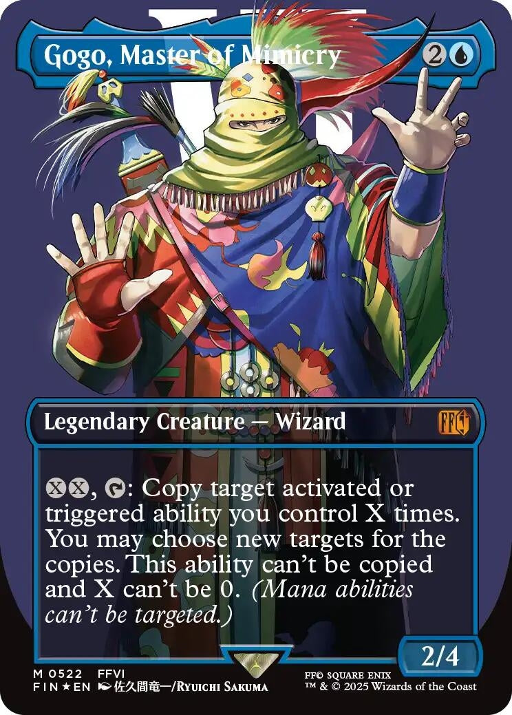 Gogo, Master of Mimicry (Borderless) (Surge Foil) (522) (FIN)