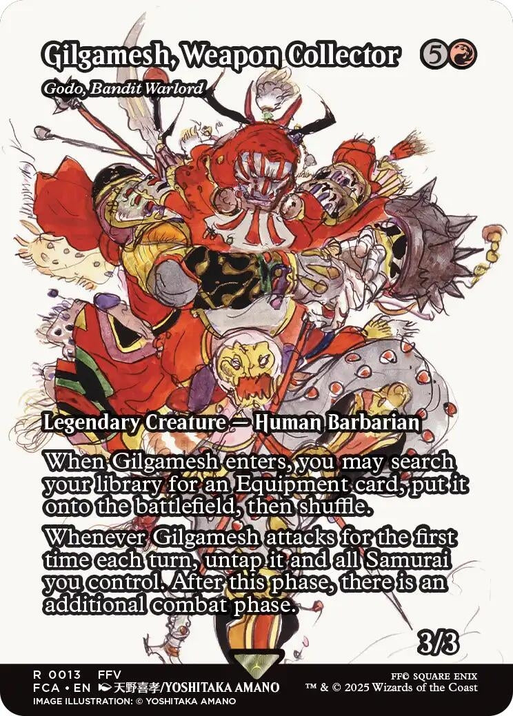 Gilgamesh, Weapon Collector - Godo, Bandit Warlord (Showcase) (13) (FCA)