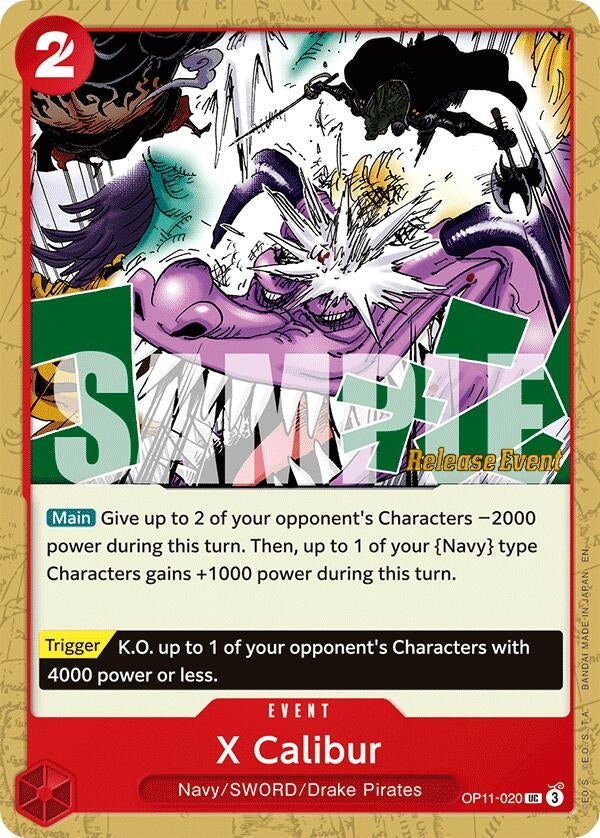 Image for X Calibur (OP11-020) - One Piece Card Game