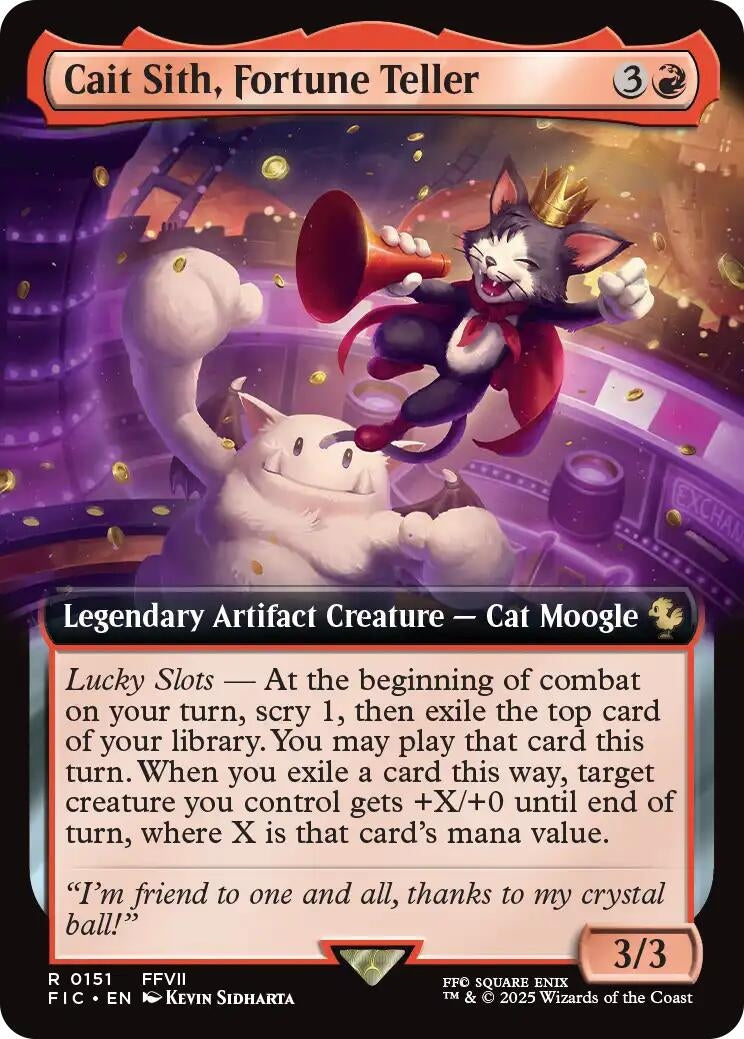Cait Sith, Fortune Teller (Extended Art) (151) (FIC)