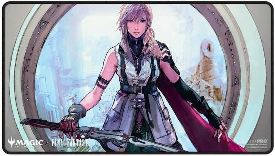 Image for FINAL FANTASY Black Stitched Playmat for Magic: The Gathering - Premium W - Playmats
