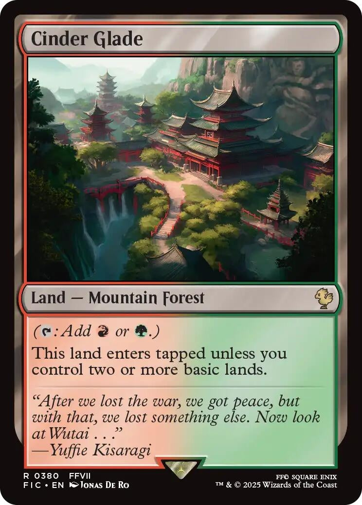Image for Cinder Glade (Surge Foil) (380) (FIC) - Magic: The Gathering