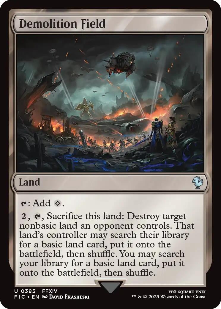 Image for Demolition Field (Surge Foil) (385) (FIC) - Magic: The Gathering