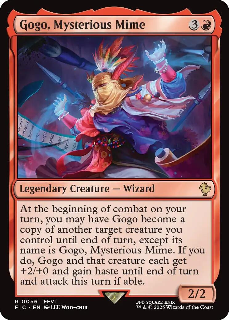 Image for Gogo, Mysterious Mime (Surge Foil) (56) (FIC) - Magic: The Gathering