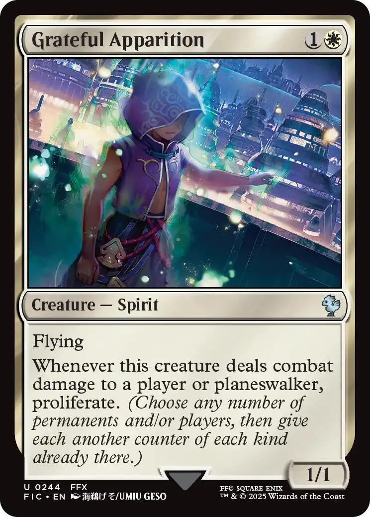 Image for Grateful Apparition (Surge Foil) (244) (FIC) - Magic: The Gathering