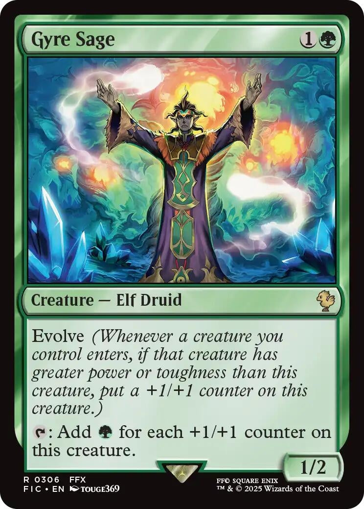 Image for Gyre Sage (Surge Foil) (306) (FIC) - Magic: The Gathering