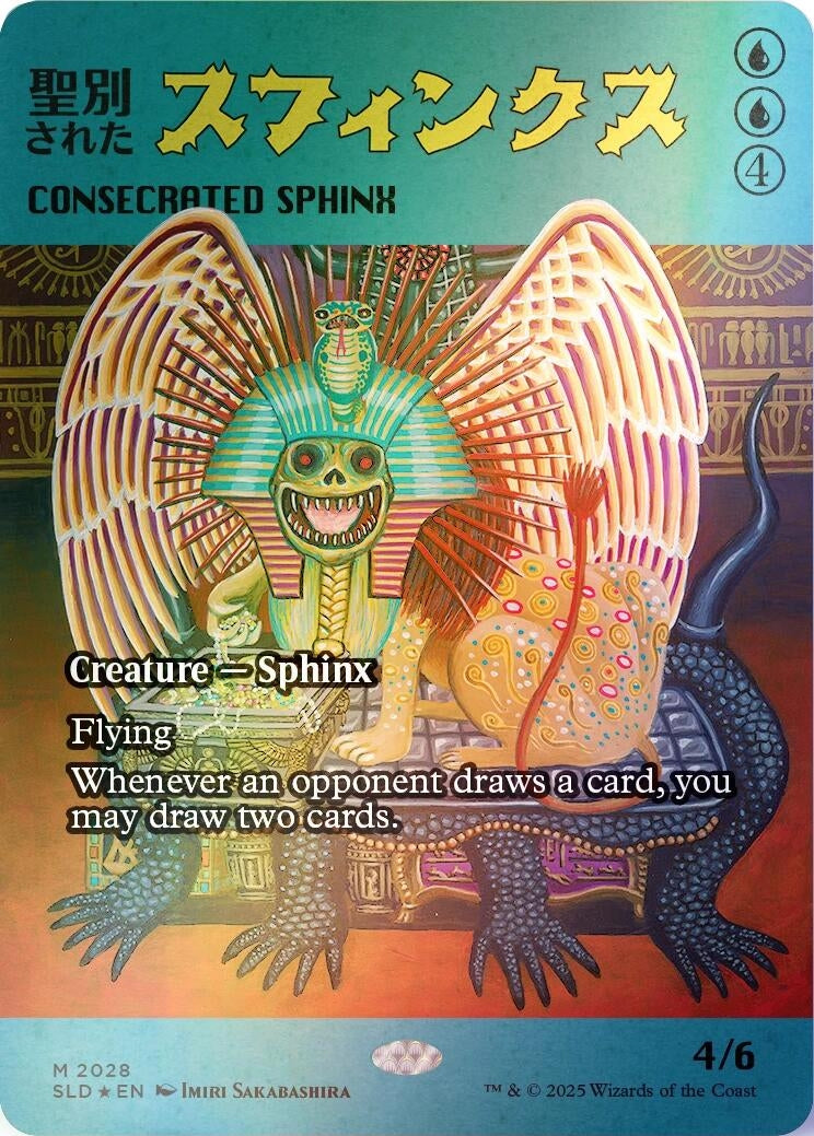 Image for Consecrated Sphinx (2028) (Rainbow Foil) (2028) (SLD) - Magic: The Gathering