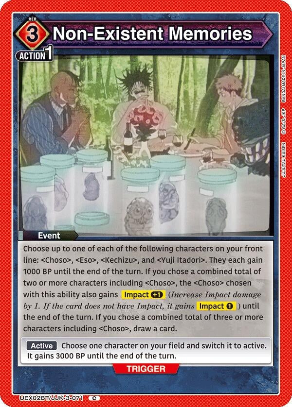 Non-Existent Memories (UEX02BT/JJK-3-071) (UEX02BT)