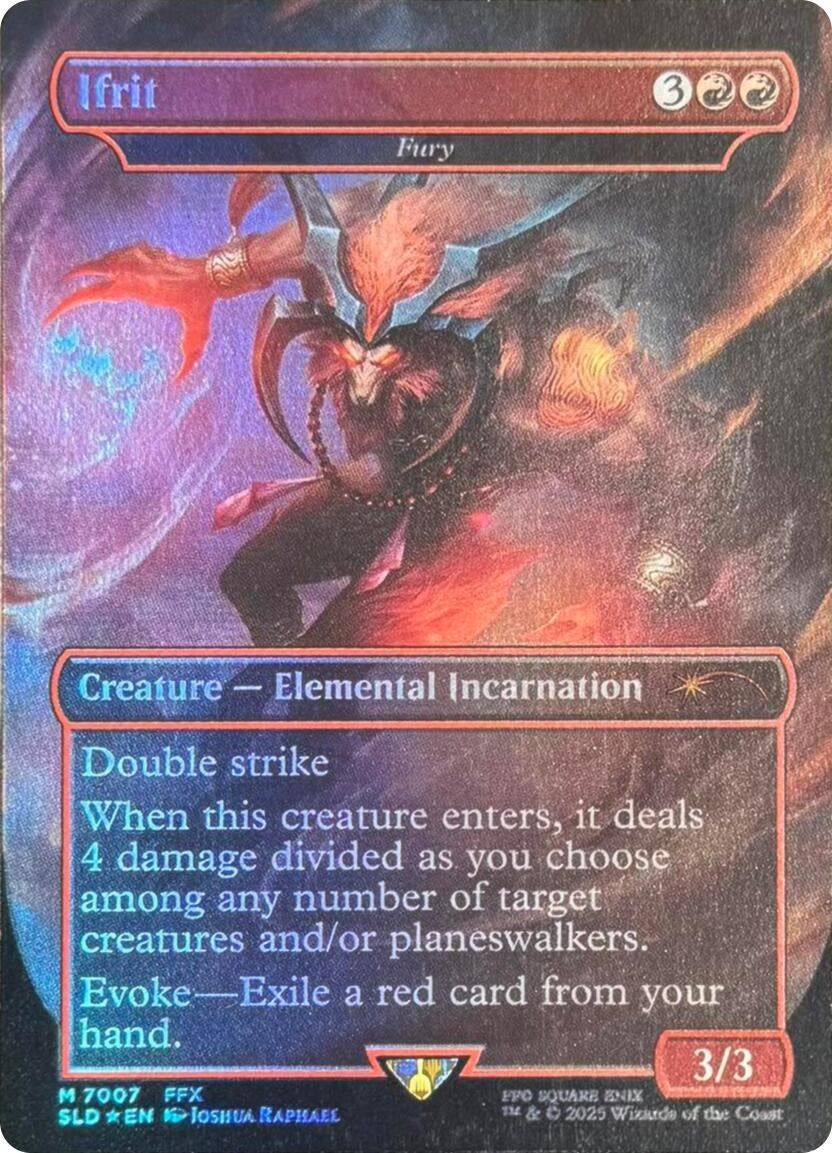 Image for Ifrit - Fury (Rainbow Foil) (7007) (SLD) - Magic: The Gathering
