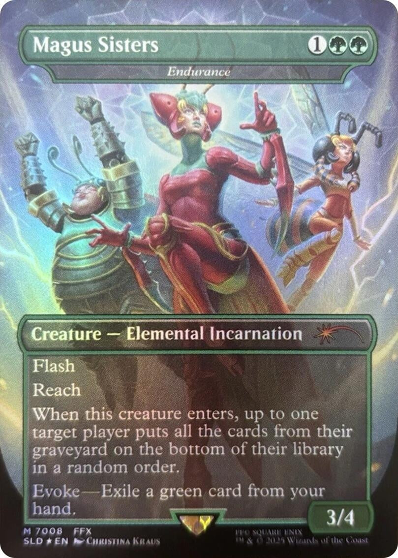 Image for Magus Sisters - Endurance (Rainbow Foil) (7008) (SLD) - Magic: The Gathering