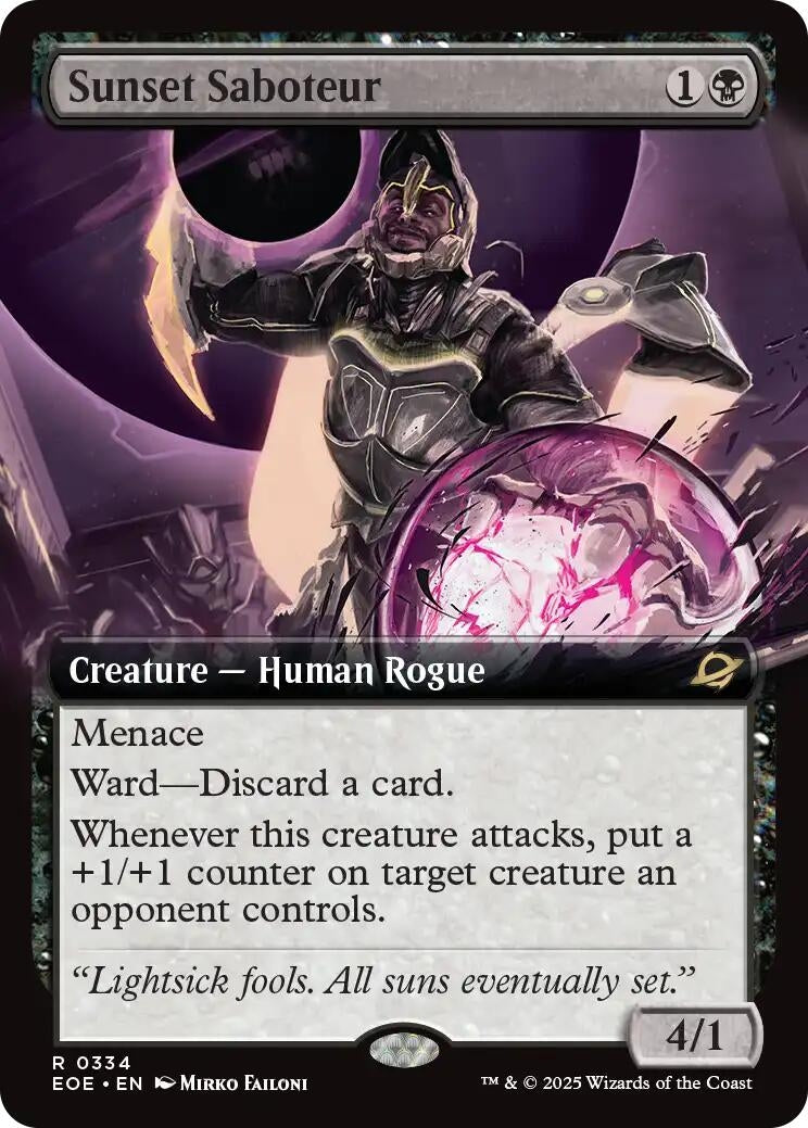 Image for Sunset Saboteur (Extended Art) (334) (EOE) - Magic: The Gathering