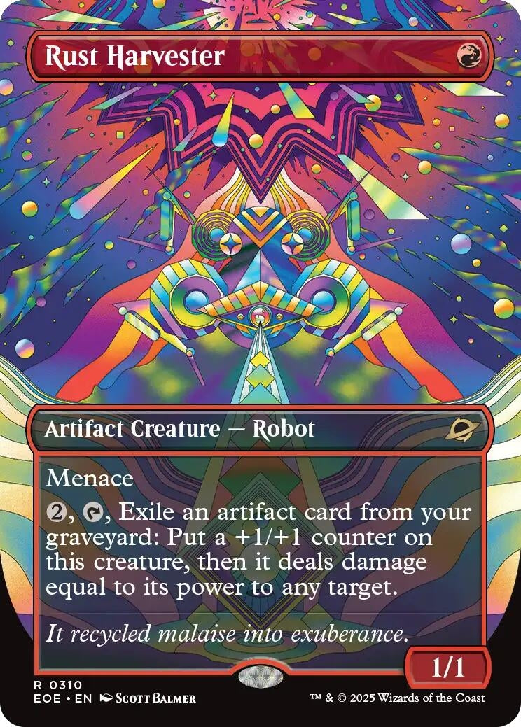 Image for Rust Harvester (Borderless) (310) (EOE) - Magic: The Gathering