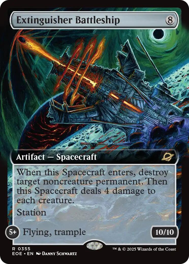 Image for Extinguisher Battleship (Extended Art) (355) (EOE) - Magic: The Gathering