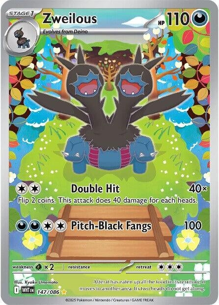 Image for Zweilous (147/086) (WHT) - Pokemon