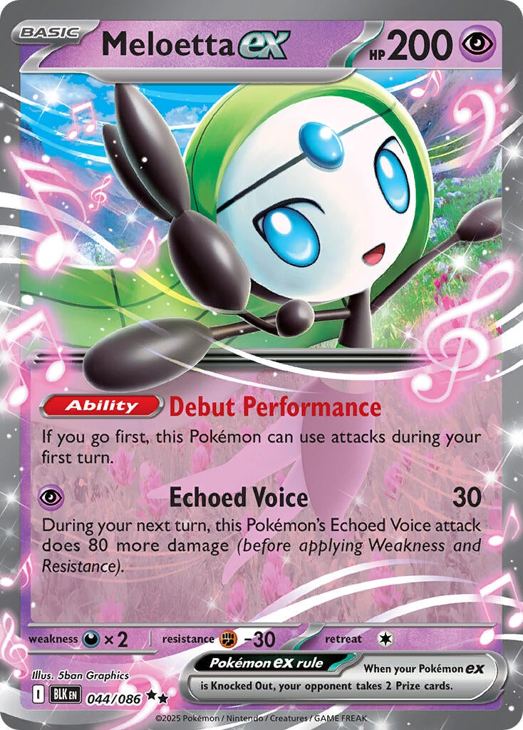 Image for Meloetta ex (044/086) (BLK) - Pokemon