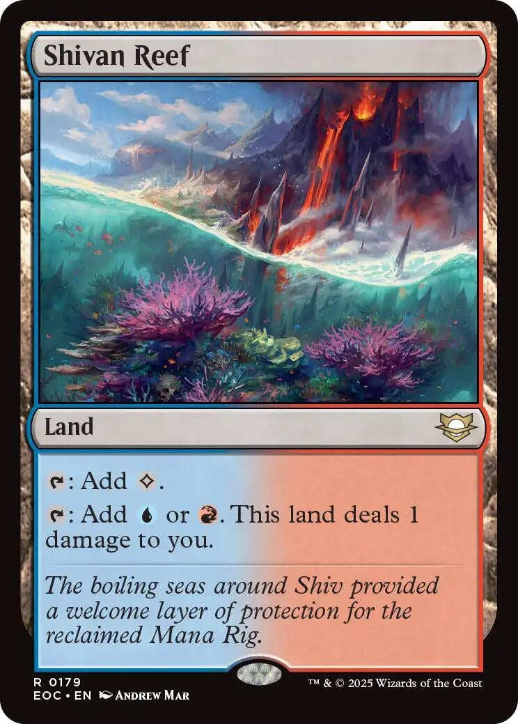 Image for Shivan Reef (179) (EOC) - Magic: The Gathering