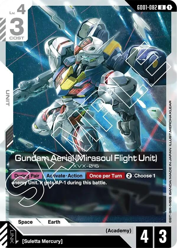 Gundam Aerial (Mirasoul Flight Unit) (GD01-082) (GD01)
