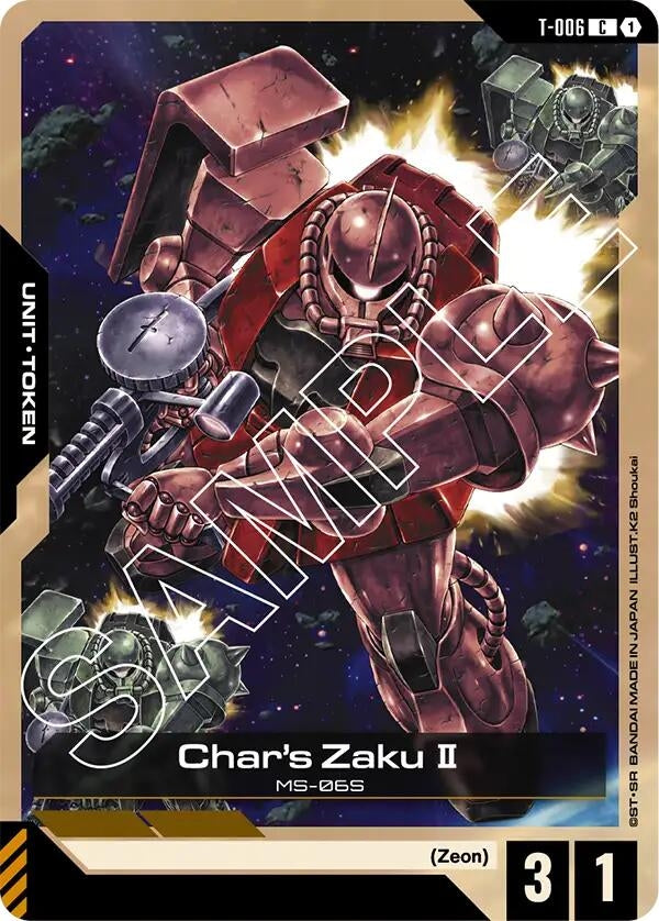 Char's Zaku II (T-006) Token (T-006) (GD01)