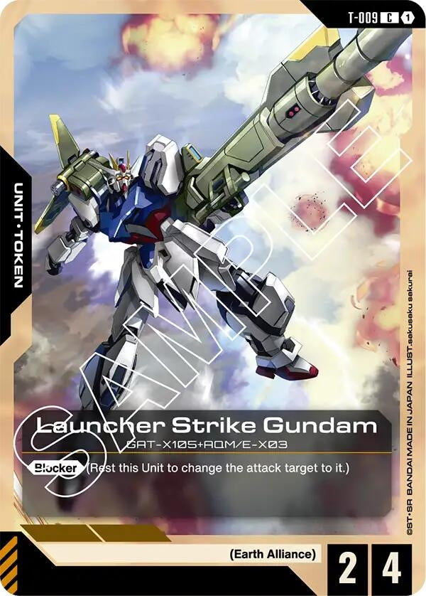 Launcher Strike Gundam (T-009) Token (T-009) (GD01)