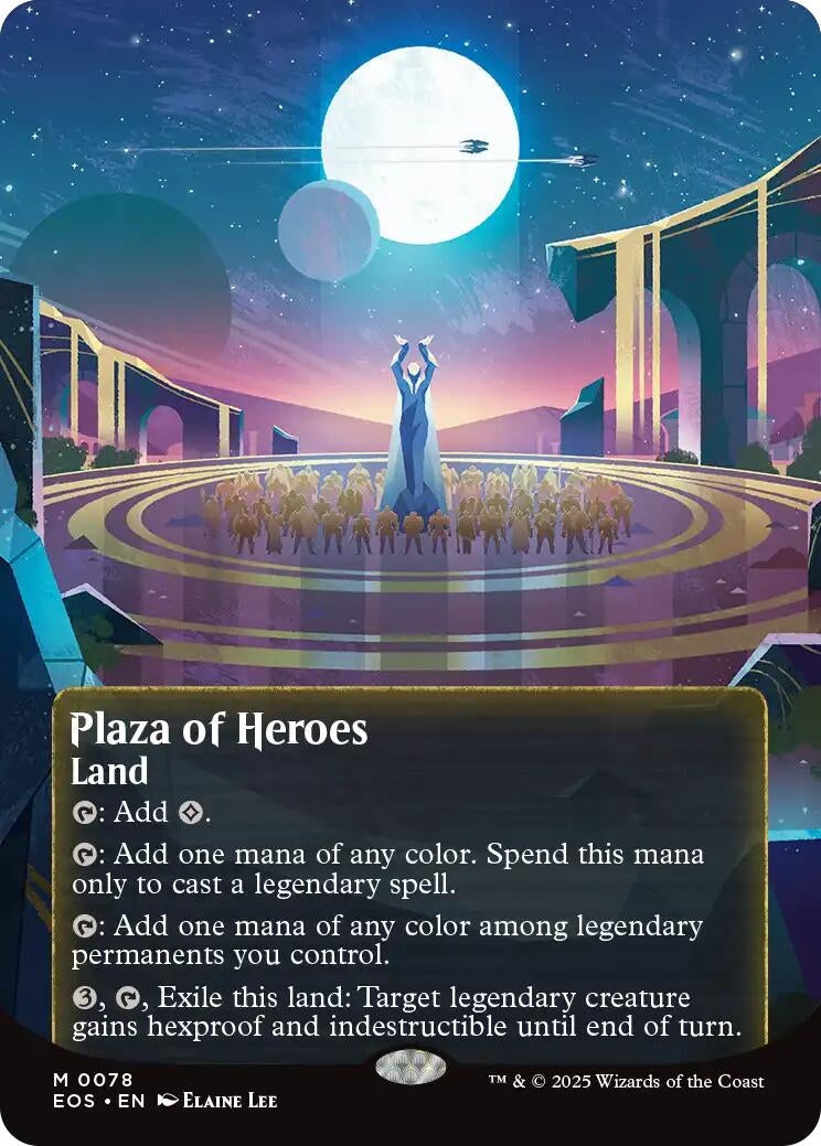 Image for Plaza of Heroes (0078) (Borderless) (78) (EOS) - Magic: The Gathering