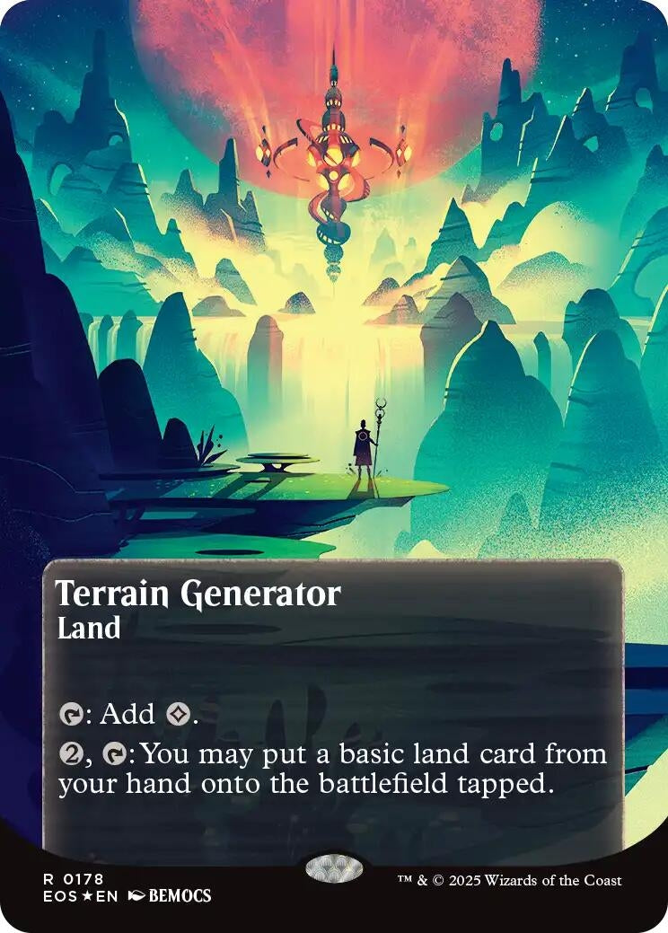 Image for Terrain Generator (0178) (Borderless) (Galaxy Foil) (178) (EOS) - Magic: The Gathering