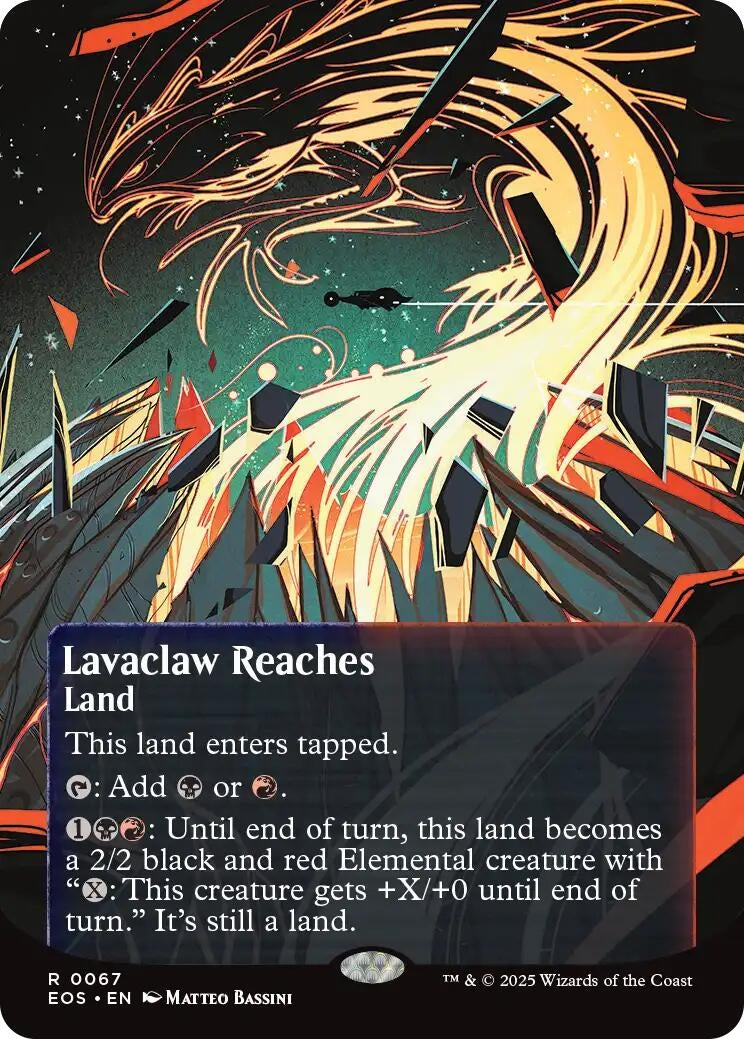 Image for Lavaclaw Reaches (0067) (Borderless) (67) (EOS) - Magic: The Gathering
