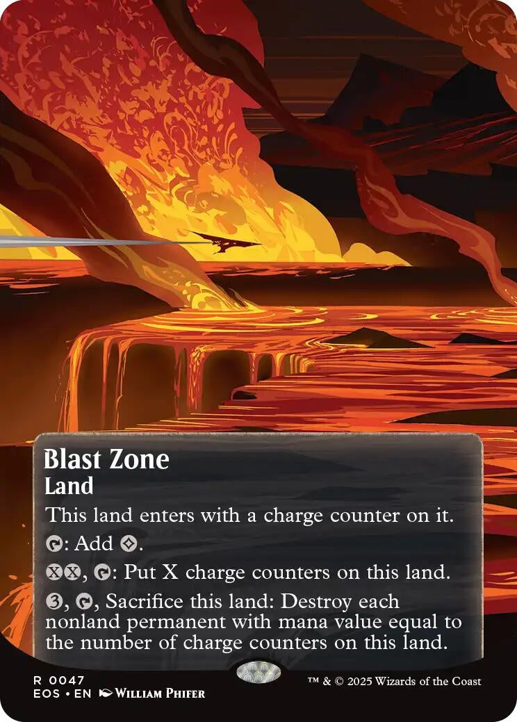 Image for Blast Zone (0047) (Borderless) (47) (EOS) - Magic: The Gathering