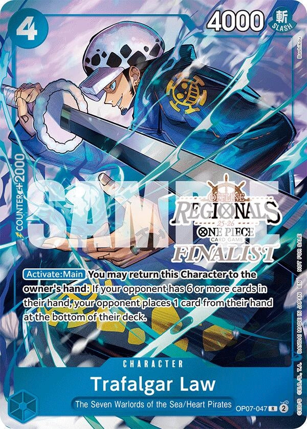 Image for Trafalgar Law (Offline Regional Finalist Card Set 2025 Vol.2) (OP07-047) (OP-PR) - One Piece Card Game