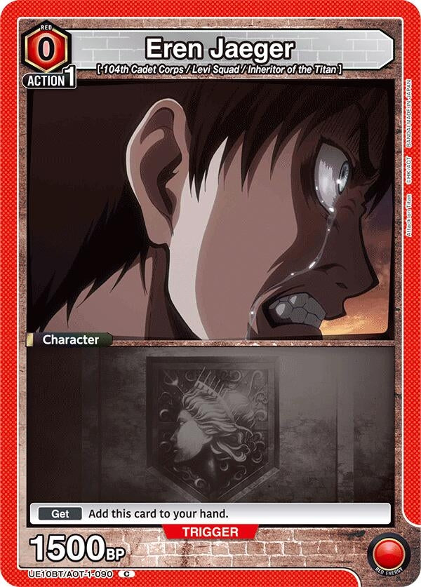 Eren Jaeger (090) (Box Topper Foil) (UE10BT/AOT-1-090) (UE10BT)