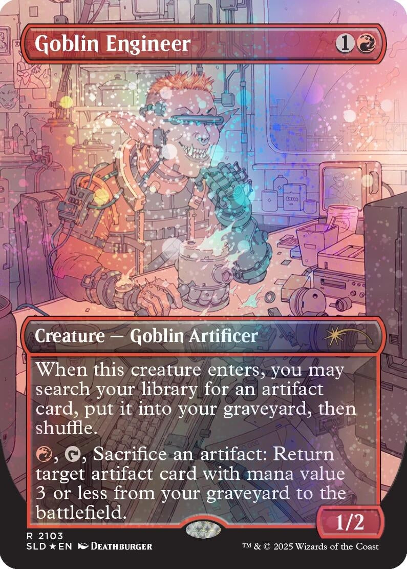 Image for Goblin Engineer (Galaxy Foil) (2103) (SLD) - Magic: The Gathering