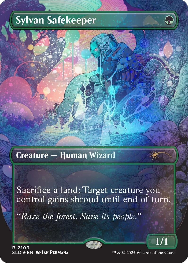 Image for Sylvan Safekeeper (Galaxy Foil) (2109) (SLD) - Magic: The Gathering