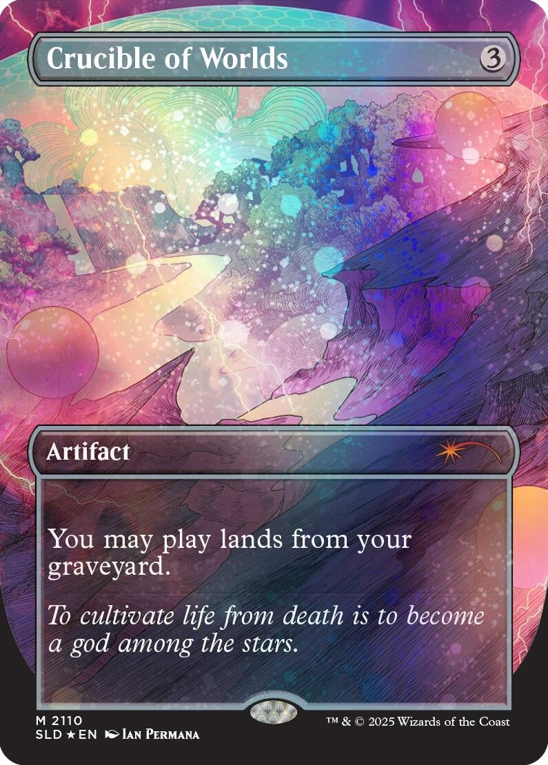 Image for Crucible of Worlds (Galaxy Foil) (2110) (SLD) - Magic: The Gathering