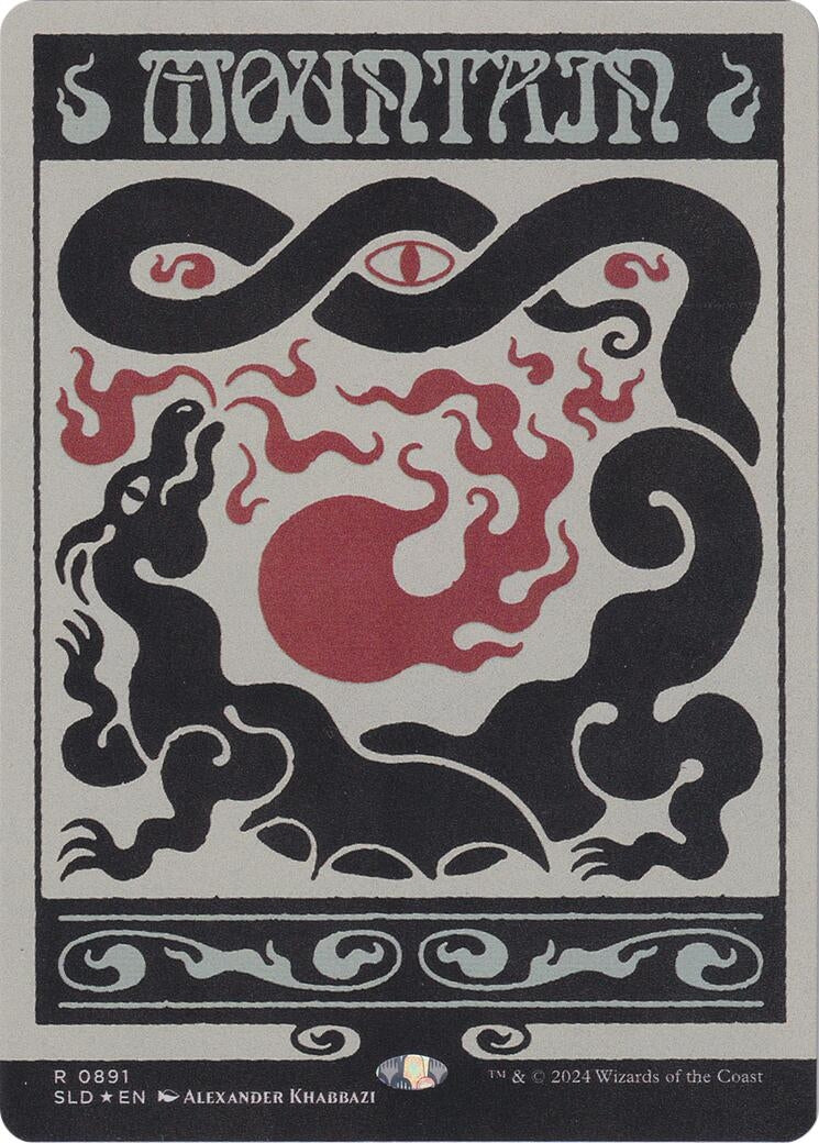 Image for Mountain (0891) (Rainbow Foil) (891) (SLD) - Magic: The Gathering