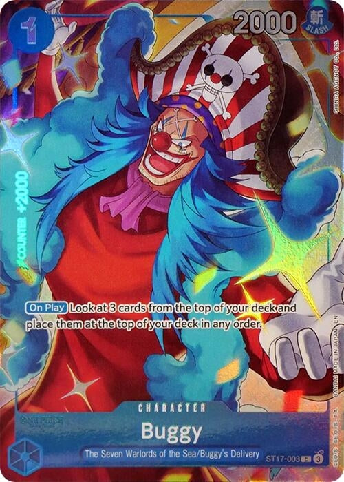 Image for Buggy (Seven Warlords of the Sea Binder Set) (ST17-003) - One Piece Card Game
