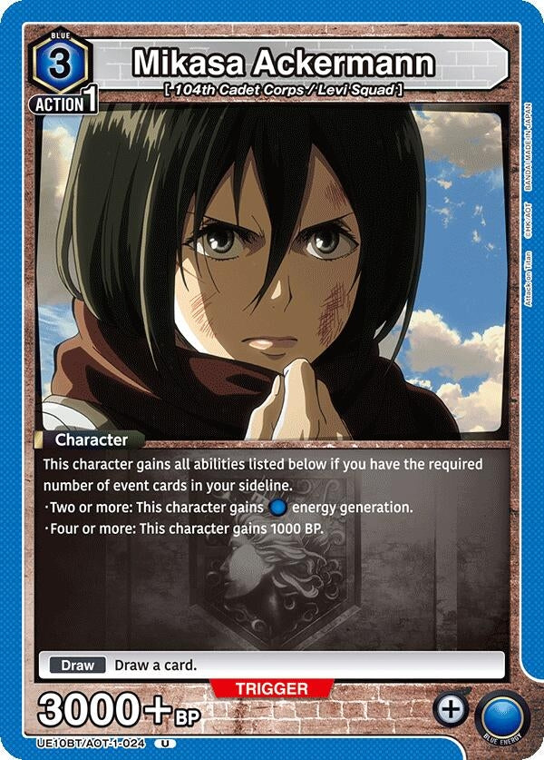 Mikasa Ackermann (024) (UE10BT/AOT-1-024) (UE10BT)