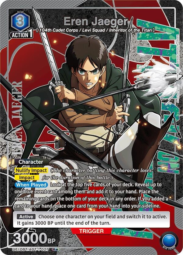 Eren Jaeger (027) (R*) (UE10BT/AOT-1-027) (UE10BT)