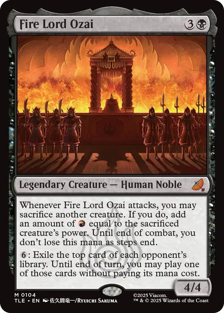 Image for Fire Lord Ozai (104) (TLE) - Magic: The Gathering